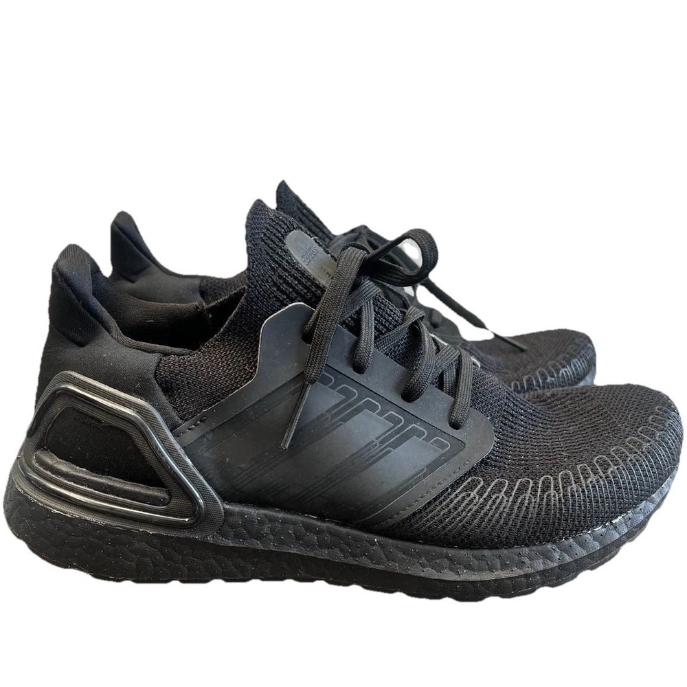 Adidas Ultraboost 20 Triple Black Youth Size 7 Women's Size 8 Running Shoes